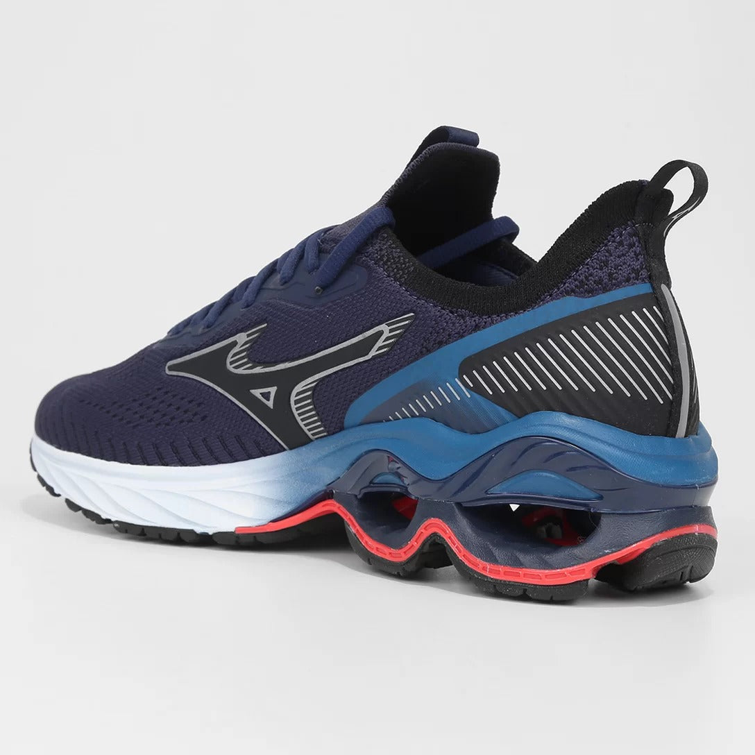 Tênis Mizuno Wave Invictus 3 Unissex Azul Escuro