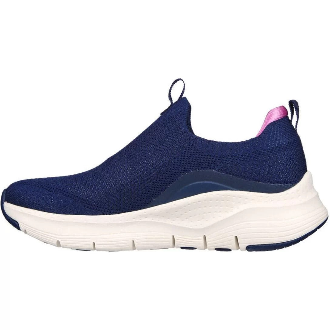 Tênis Skechers Slip On Feminino Arch Fit New Beauty Marinho